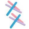 6PCS Silicone Wax Stick Nonstick Reusable Cosmetic Spatula Facial Mask Stirring Rod for Hair