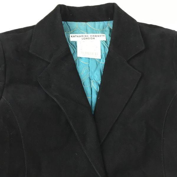 Made in Japan / KATHARINE HAMNETT / Padded Tailored Jacket / Autumn-Winter [Women’s M / Black] Blouson / Outerwear(USED)