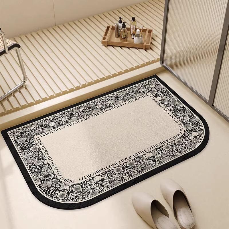 Förtjockad Badrumsmatta Avancerad Amerikansk Diatomitlera Dörrmatta Matta Toalettdörr Halkfri