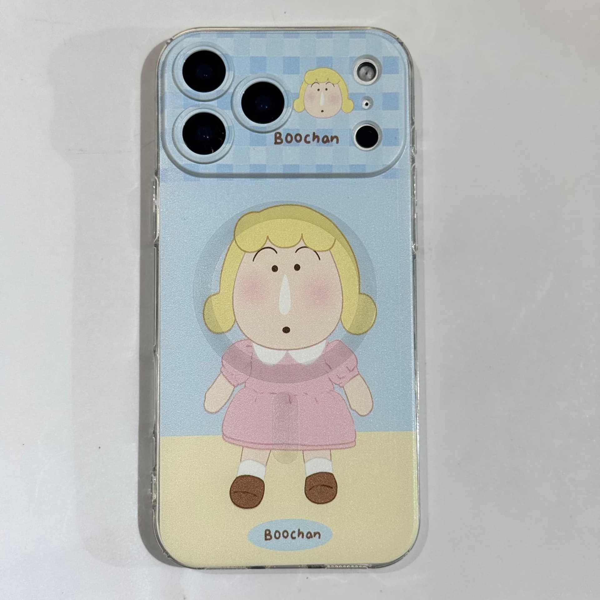 Magnetic Suction Transparent Cute Case for Apple iPhone 17 Pro Max 17