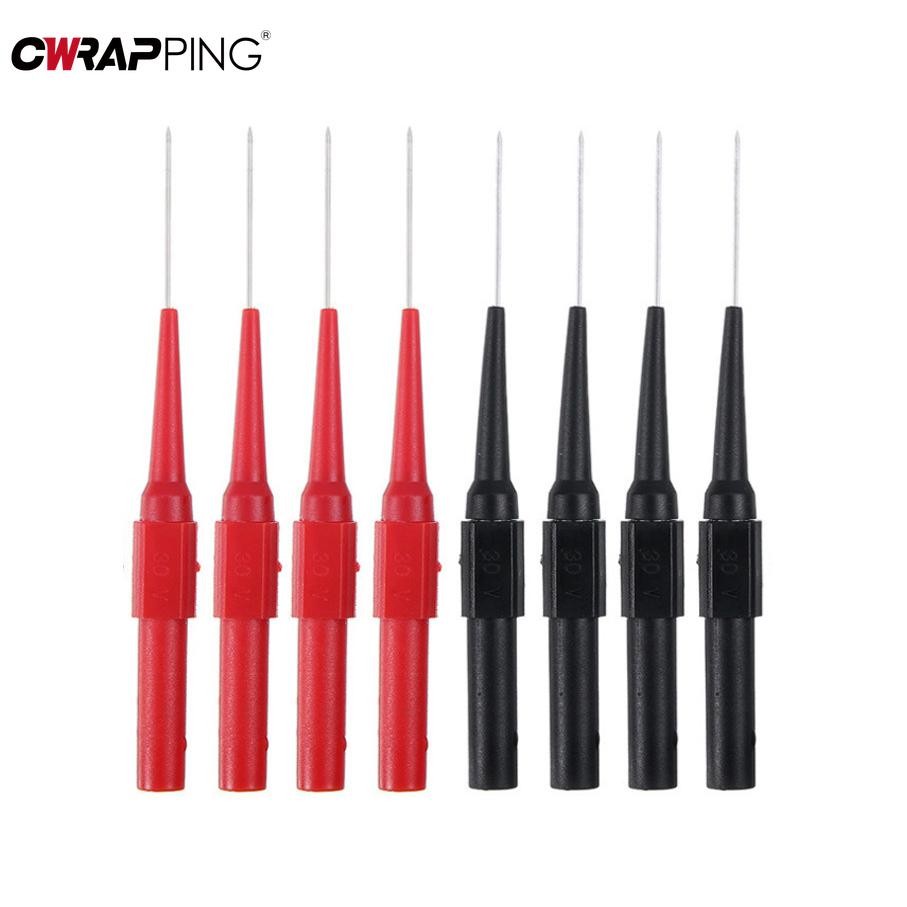 Car Tip Probes Diagnostic Tools 30V 1A Insulation Piercing Needle Non-destructive Test Pen Multimeter Clamp Copper Lead Tools