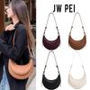 J Crescent Bag Niche Design Special-shaped Semi-round Bag, Shoulder Underarm Bag, Leather Women's Bag, Messenger Tote Bag