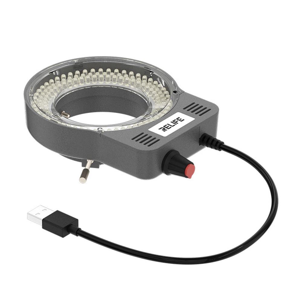 

RELIFE RL-033M USB Microscope Light Source 144 LED Beads 10000 - 12000K Microscope Soldering Tool B