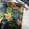 Yellow 100% Silk Long Scarf Hijab Female Summer Jungle Design Beach Shawls Fall Winter Mulberry Silk Scarfs Blue,Sky Blue