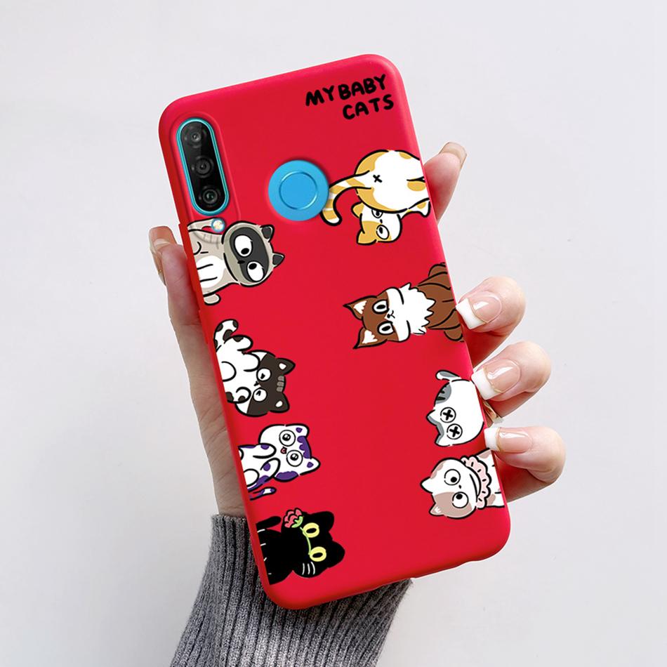 Für Huawei P30 Lite Hülle Niedlicher Bär Cartoon Frosch Weiche Matte Silikon Handyhüllen Für Huawei P30 P30Lite P30Pro P 30 Lite Pro Cover