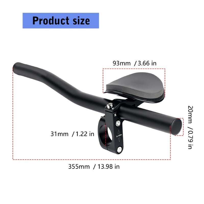 Durability Cycling Handlebars High Density Paddings Shock Absorption For Road Comfortable Arm Support
