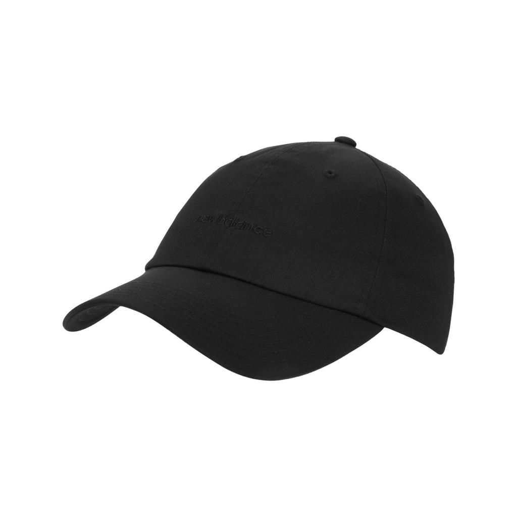 New Balance Women's 6 Panel Linear Logo Cap (LAH51010) Hat for Women, Black