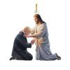 We Live Under God's Love Christmas Ornament | Funny Tree Pendant Decoration | Unique Nativity Scene Ornament For Indoor Holiday Cheer