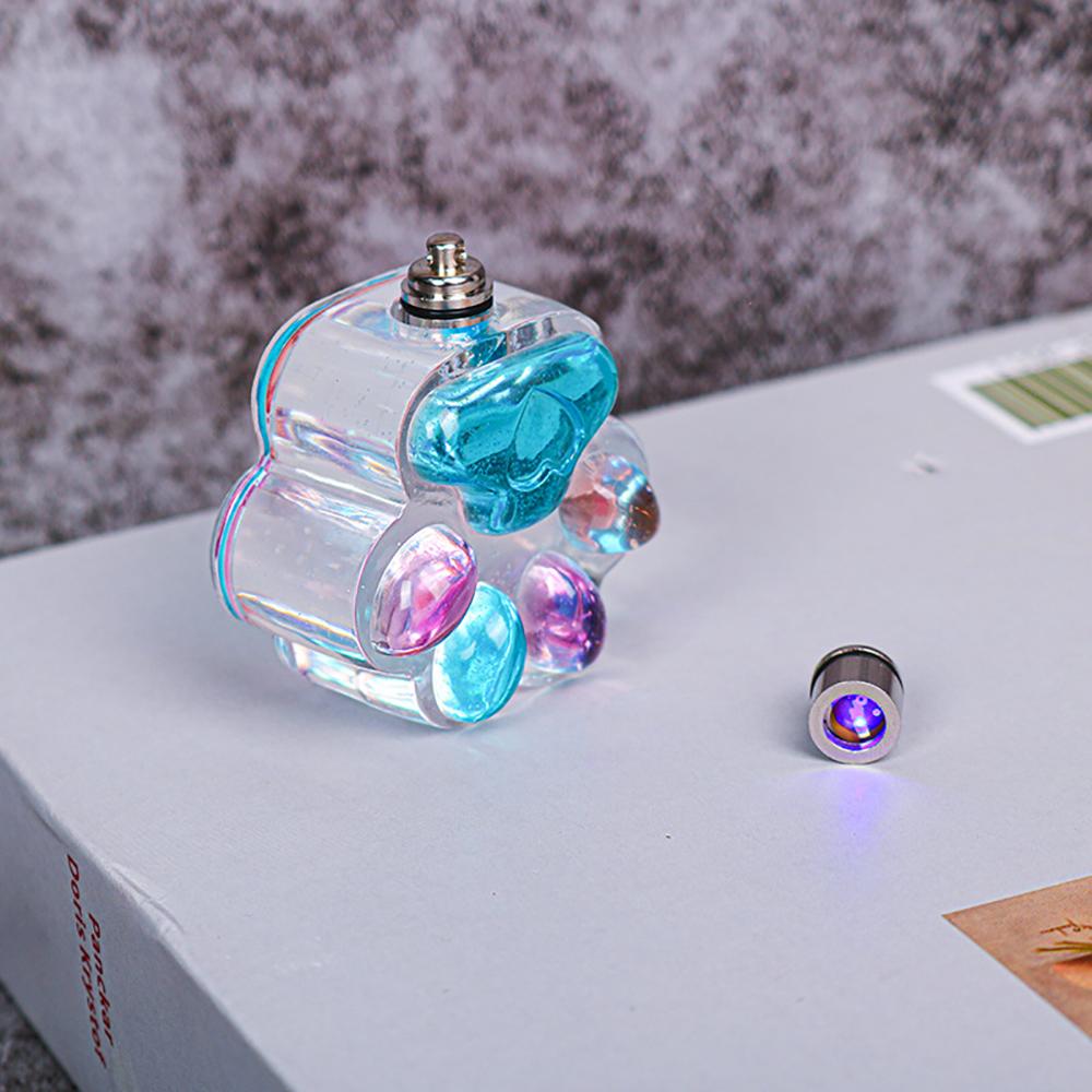 Silikon Welt Katze Bär Pfote LED Glühbirne Ornamente Epoxidharz Form Silikonform DIY Handwerk Schlüsselanhänger Anhänger Heimdekorationen