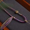 Tibetan Handmade Braided Rope Necklace & Pendant Amulet Chain