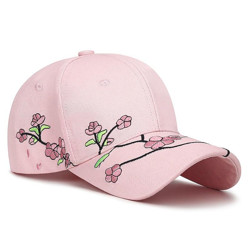New Women Spring Summer Embroidery Floral Baseball Cap Casual Adjustable Female Lady Sun Cap Hat For Women