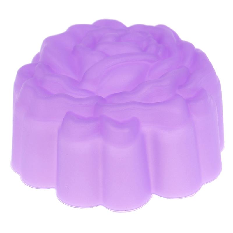 12Pcs 5Cm Rose Shaped Jelly Pudding Mold Muffin Cake Cup Silicone Muffin Cake Molds Baking Accessories