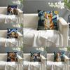 Catoon Starry Sky Dog Pillow Case Home Living Room Decoration Linen Pillow Cases Cushion Cover