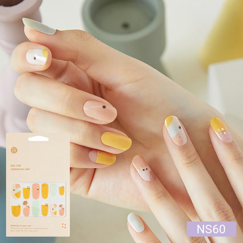 Vibrant Pop Nail Stickers 24pcs | Self-Adhesive Strips, Rainbow &Neon Mix, Quick 5-Min Manicure