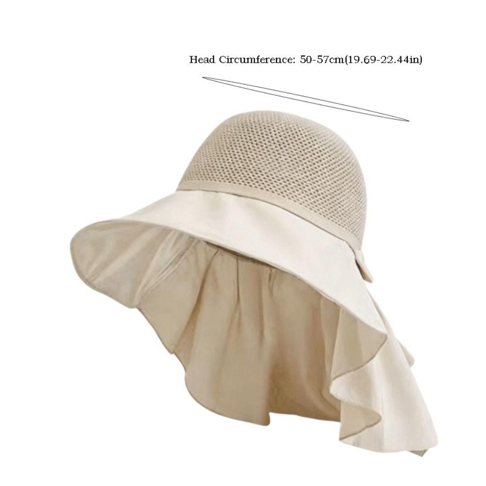 Korean Style Women Wide Brim Sun Hat Wide Brim Ladies' Sun Hat  Summer Outdoor Wear