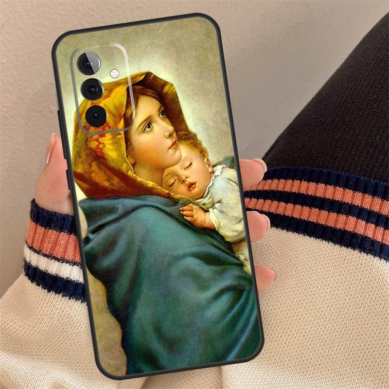 Mother Virgin Mary Case For Samsung Galaxy A13 A23 A33 A53 A12 A22 A32 A42 A52 A51 A71 A14 A24 A34 A54 Coque
