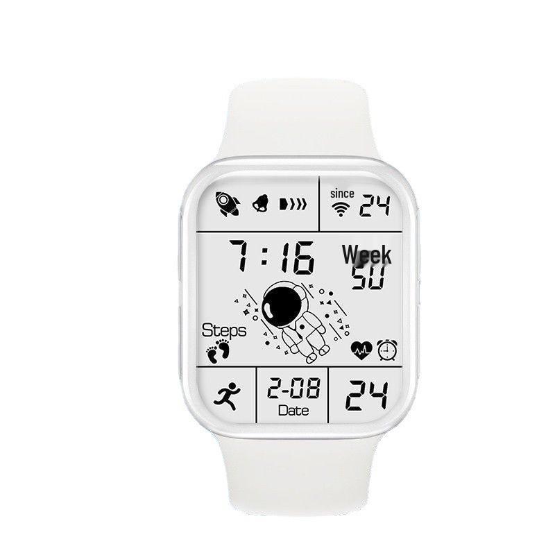 Waterproof Multifunctional Sports Watch for All Ages – Black Technology Square Design