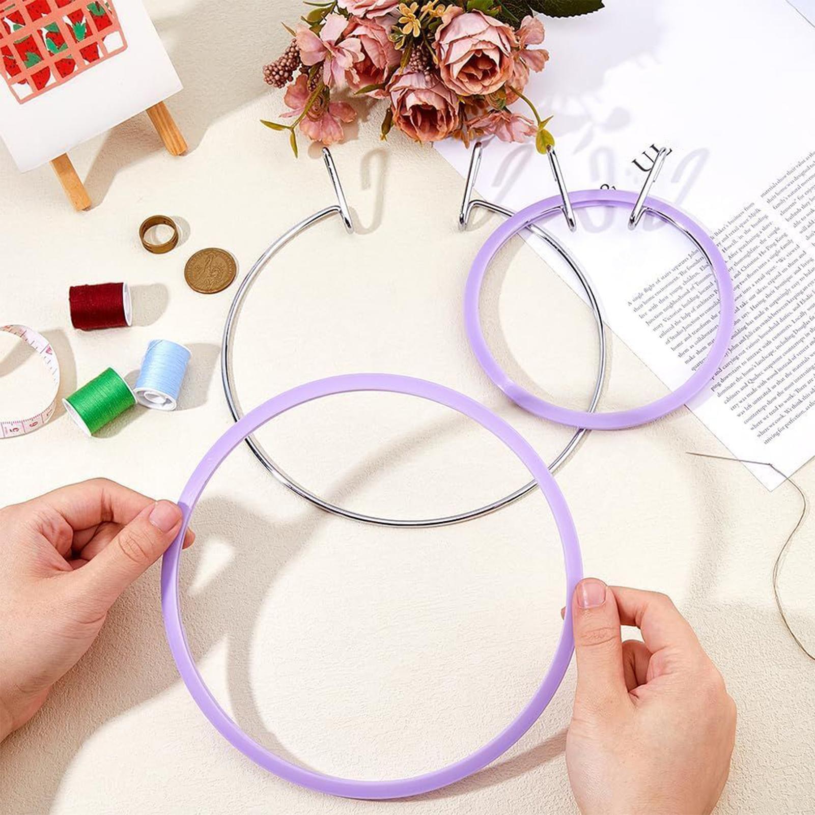 

Пяльцы для вышивания крестом Металлические пяльцы для вышивания Пружинное натяжение 2 штуки Регулируемые Швейные Художественные Аксессуары для Творчества CHINA