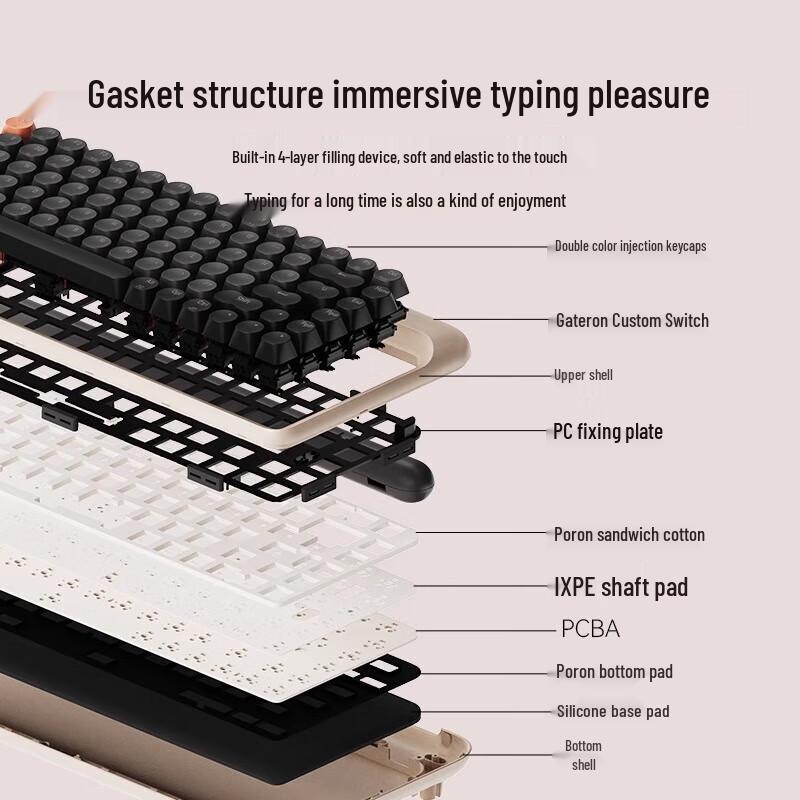 Lofree New Dot Retro Tri-Mode Mechanical Keyboard