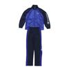 Champion Uzun Kollu Eşofman Takımı Seti Script Basic Spor Antrenmanı Mavi Çocuk (2 paket) Logo, Hızlı Kuruyan, Takım, (CK-BSW05)