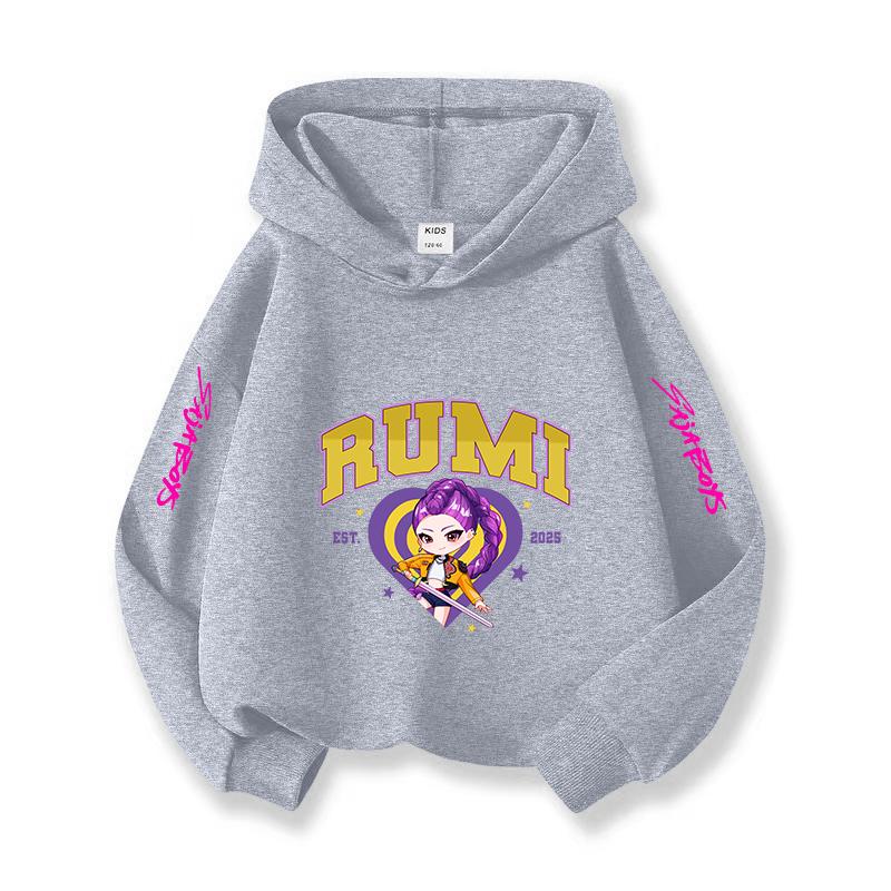Kpop Christmas Casual Kids Hoodie Fashion Casual Girls Warm Daily Casual Comfortable Hoodie