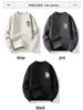 Men's Plus Velvet Warm Round Neck Hoodie Sweater - Autumn/Winter Long Sleeve Base Layer