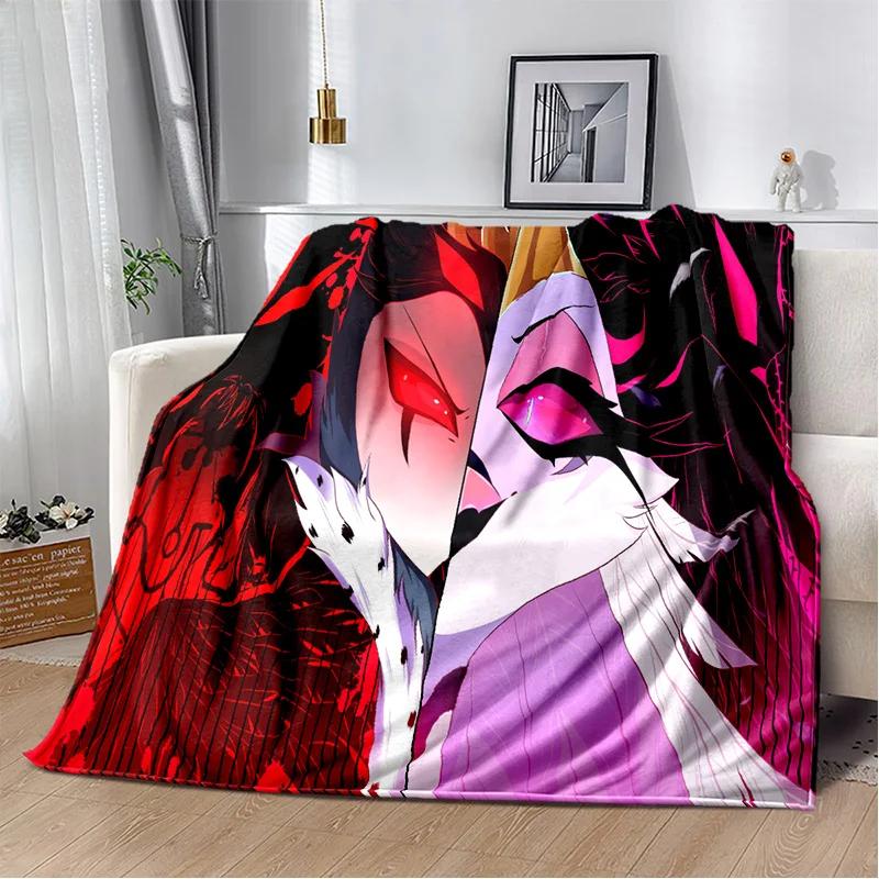 Helluva Boss Blitzo Adult Animation Soft Plush Blanket,Flannel Blanket Throw Blanket for Living Room Bedroom Bed Sofa Picnic Kid