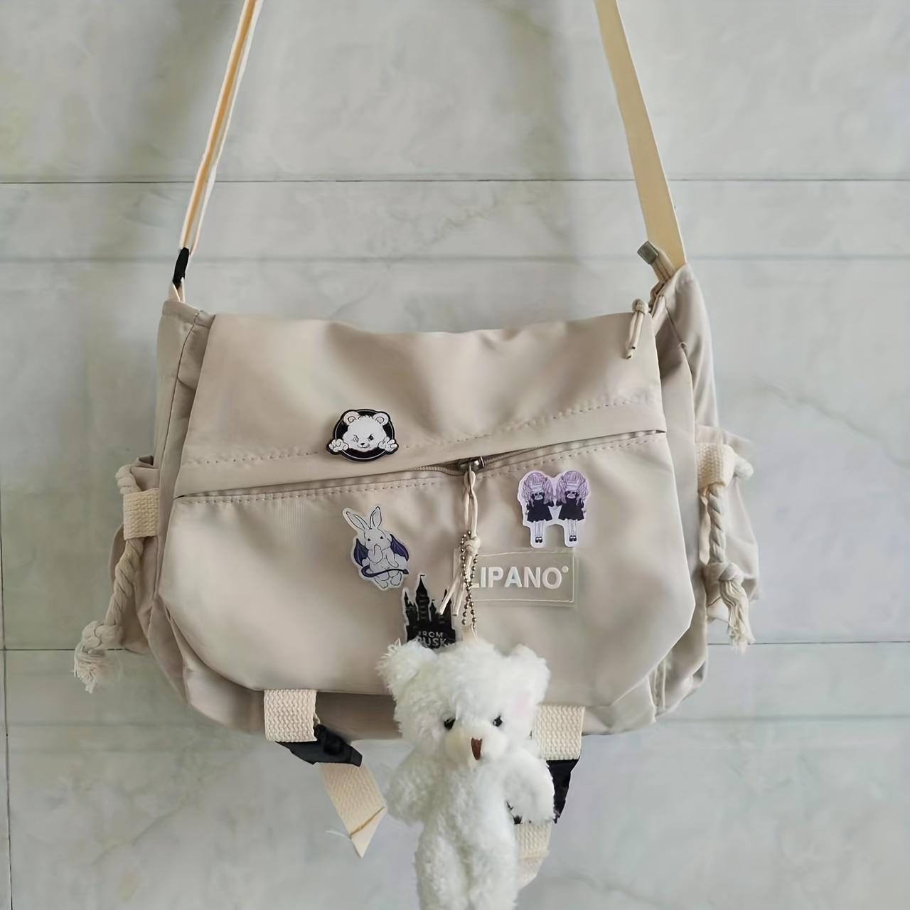 Nylonowa torba listonoszka Męska torba na ramię Modna męska torba listonoszka, Uczniowska torba szkolna, Jednokolorowe torby crossbody dla mężczyzn Torba ręczna