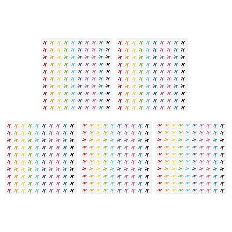 

500Pcs Travel Themed Mini Airplanes Sticker Adhesive Travel The Map Trip Plane Labels For Vacation Planning And Decors 1