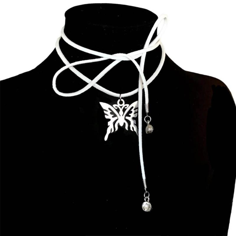 Moda Urocze Owijane Koreańskie Chokery z Tkaniny Naszyjniki Kobiety Naszyjnik Statement z Pięcioramienną Gwiazdą Biżuteria DIY Prezenty dla Dziewczyny