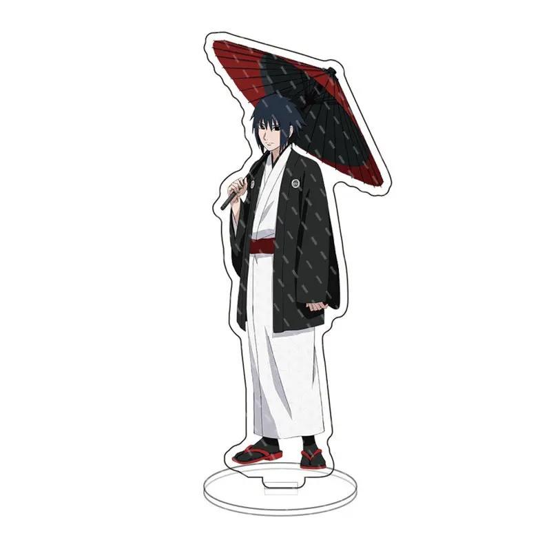Japan Naruto Acrylic Stand Shippuden Uchiha Sasuke Sakura Desktop Decoration Doll anime figure character Xmas present 15cm