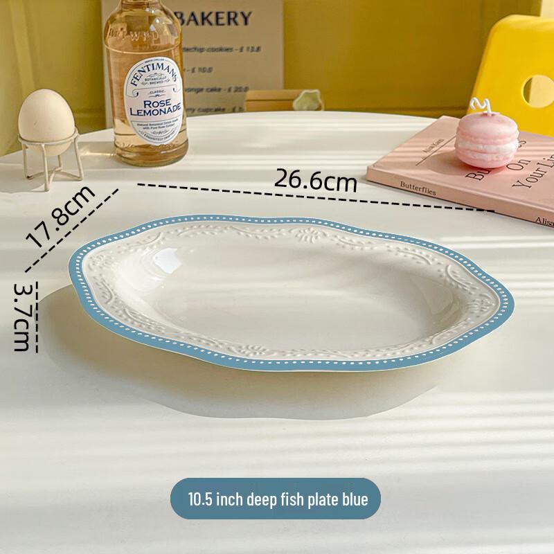 

LISMins Французский Ретро Бордюр Набор Рождественских Тарелок