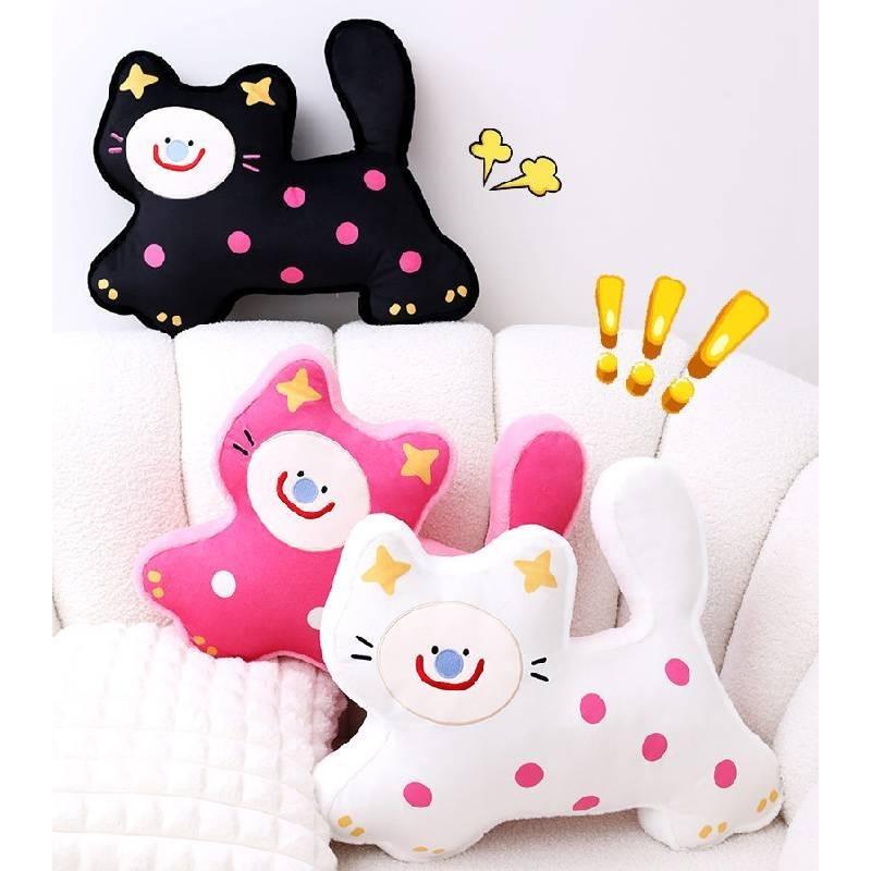 Adorable Plush Cat Pillow Soft Stuffed Animal Toy Perfect Gift For Kids