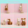 Cute Tie Plush Alpaca Doll With Pp Cotton Filling Perfect For Surprises Birthday