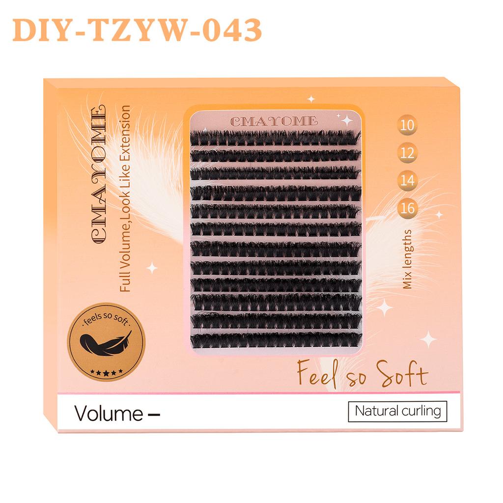 Diy Single Cluster Of Hot Melt False Eyelashes Simulation Natural Thick Self-Grafting Color Eyelashes