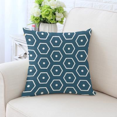 Simple Green Series Patterns Throw Pillow Cover With Short Plush Print Living Room Sofa Decoration Cushion Cover Pillow Covers