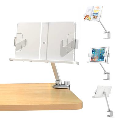 ZenCT Book Reading Clamp Tablet Smartphone Fits Up To Book Stepless Aluminum Load Capacity Reading Data Book Sheet Posture CT196 Stand, Stand, Type,