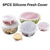 Capac pentru păstrarea Sresh din silicon de calitate alimentară Capac pentru bol cu folie din plastic pentru fructe