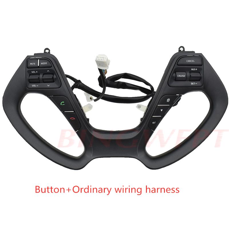 Steering Sheel Buttons For Kia K3 K3S Buttons Navigation Player Cruise Control Steering Wheel Switch Car Accessories k3-k3s