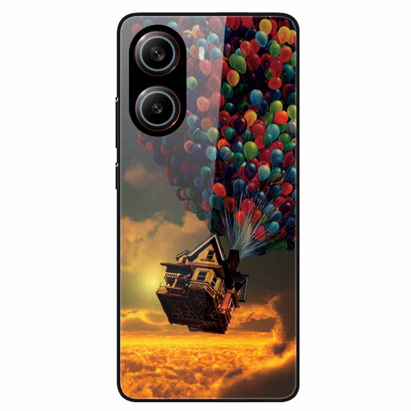 For Poco X7 Pro 5G Case Flower Hard Back Cover Tempered Glass Cases for Xiaomi Poco X 7 Pro X7Pro Hard Shells PocoX7Pro 2025 New