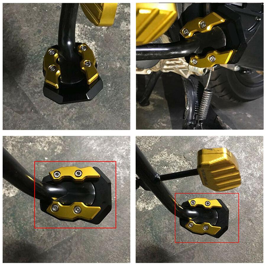 CNC Aluminum Kickstand Side Stand Enlarger Pad For Honda Forza 300 250 125 17-20