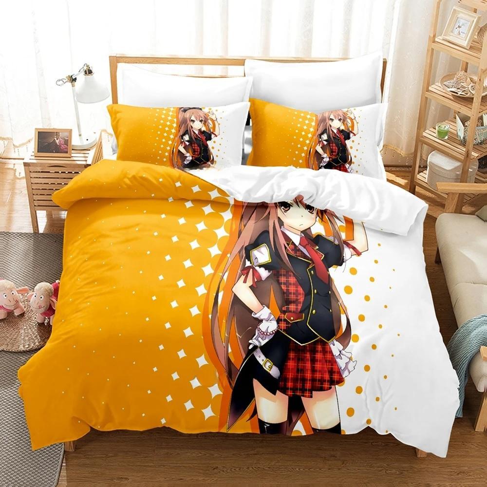 Comforter Ookami-San To Shichinin No Nakama-Tachi Bedding Set Single Twin Full Queen King Size Bed Set Adult Kid Bedroom S