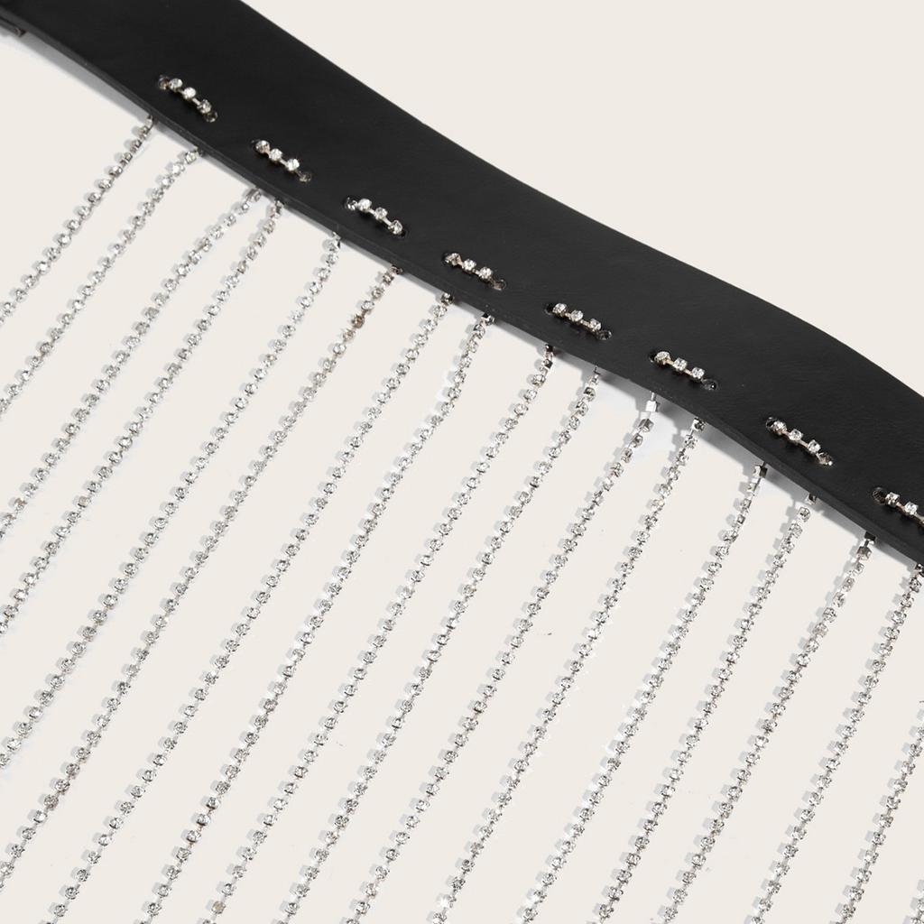 Vintage Bohemian Rhinestone Fringed Waist Chain Ladies Fine Belt Premium Body Chain Ladies Belt