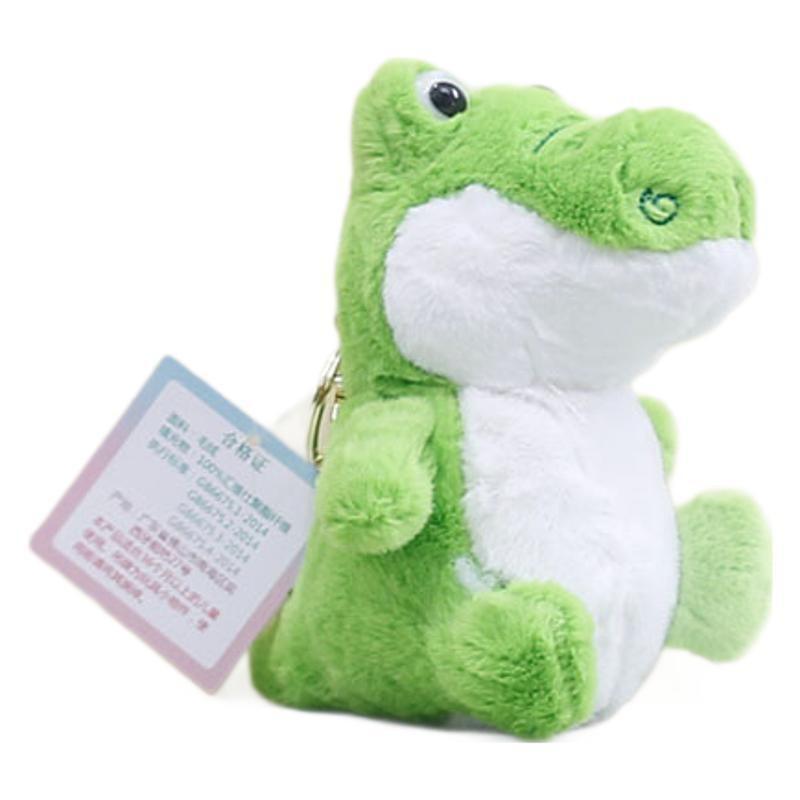Alligator Unique Green Plush Keychain Toy 12cm Soft And Cuddly Charm Bag