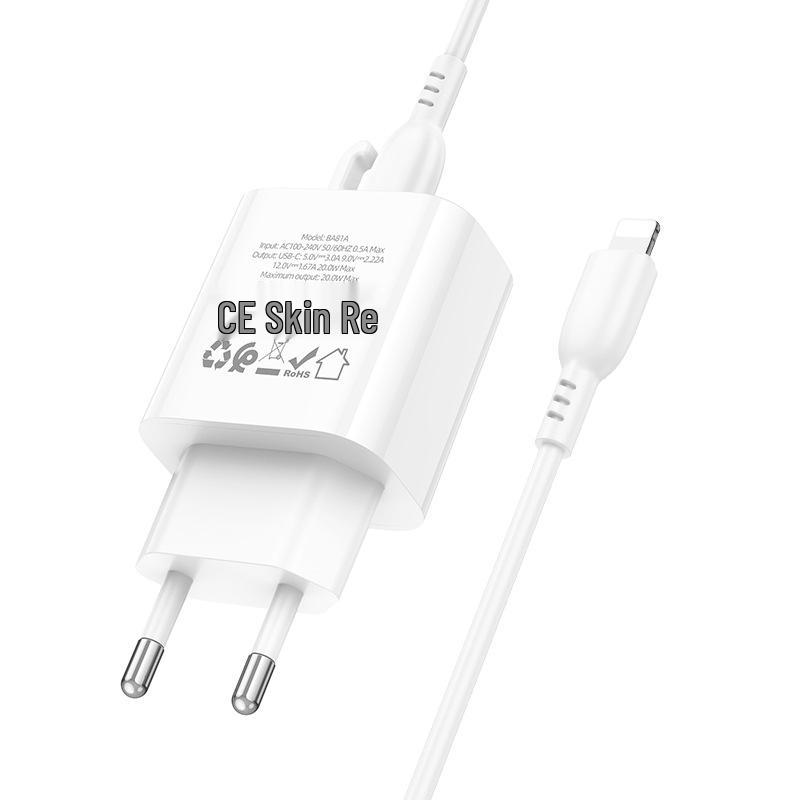 BOROFONE BA81A PD20W Fast Charger Set for Apple Type-C, EU Standard
