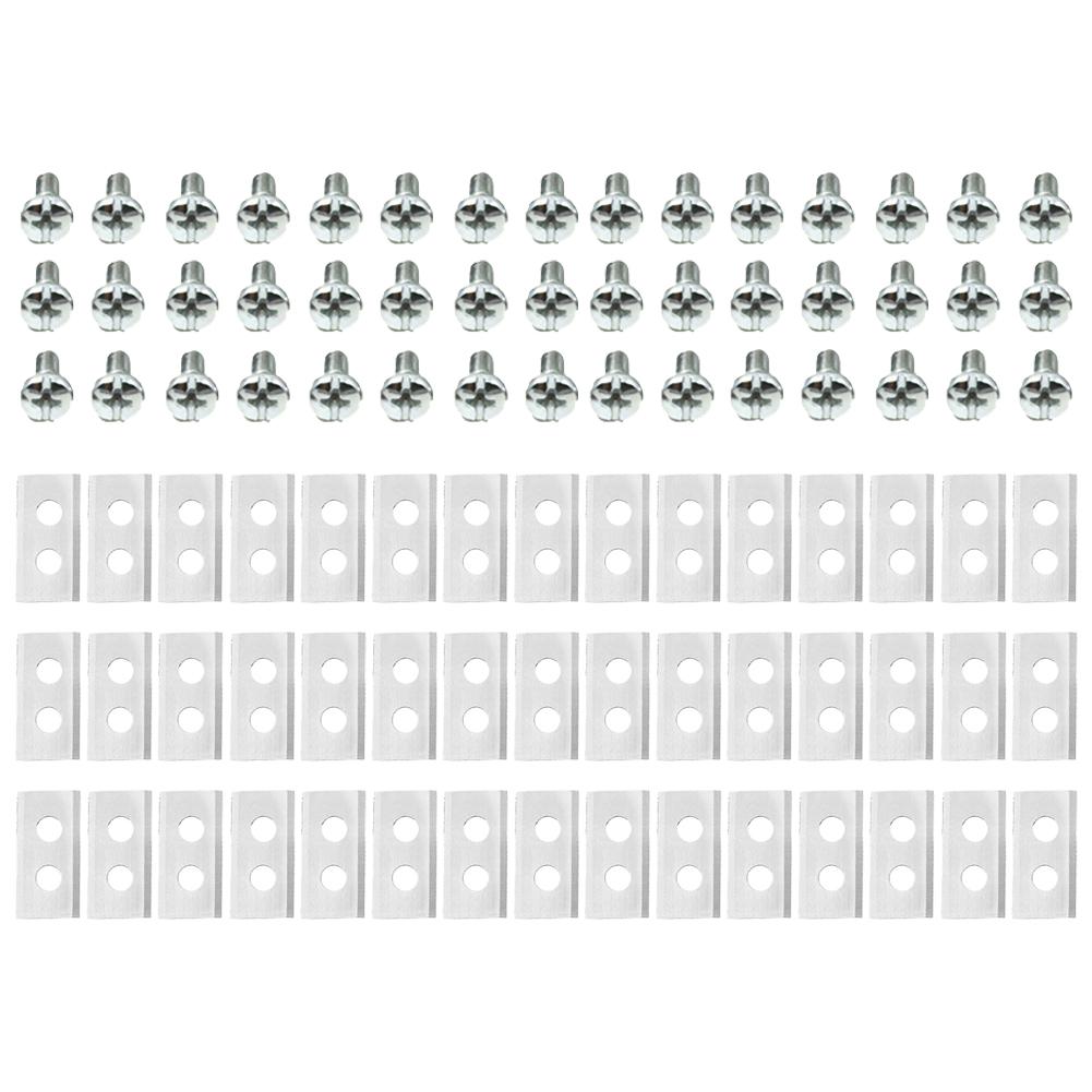 30/60Pcs Lawn Robot Blade Stainless steel Lawn Mover Cutting Blade W/Screw Replacement Blade for Worx Landroid Robotic Lawnmower
