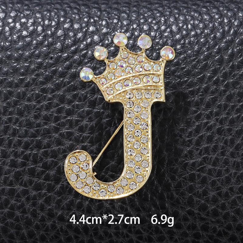 Unisex Versatile English Letter Brooch Lapel Pin for Suits and Clothing