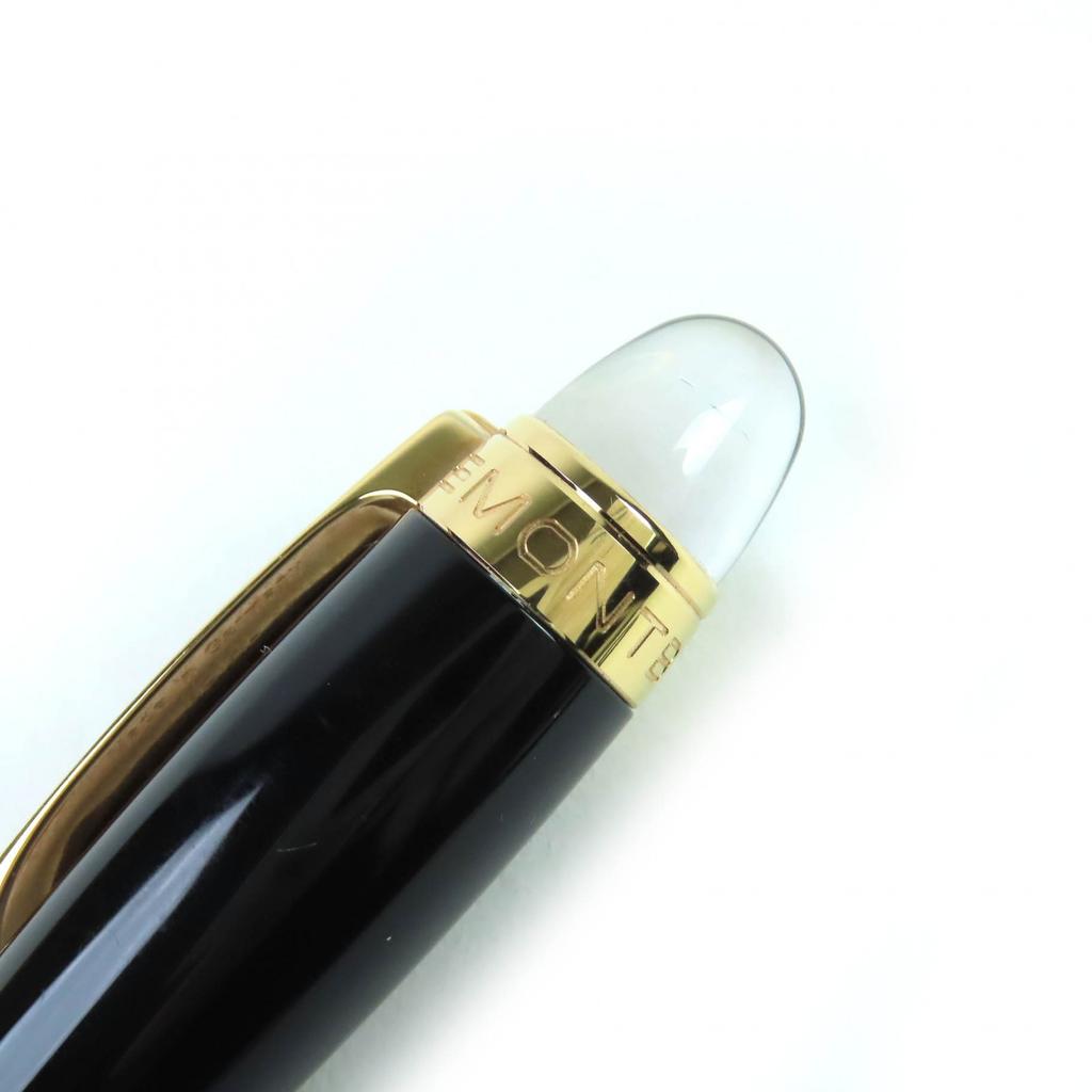 Very Good MONTBLANC fountain pen Starwalker white star Black Red Gold 14K mens Used