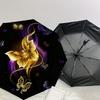 1pc Butterfly Art Automatic Folding Umbrella, Heavy Duty 8 Rib Iron Frame,  Suitable for Travel, Daily Use, Birthday, Decor Gift m0104056