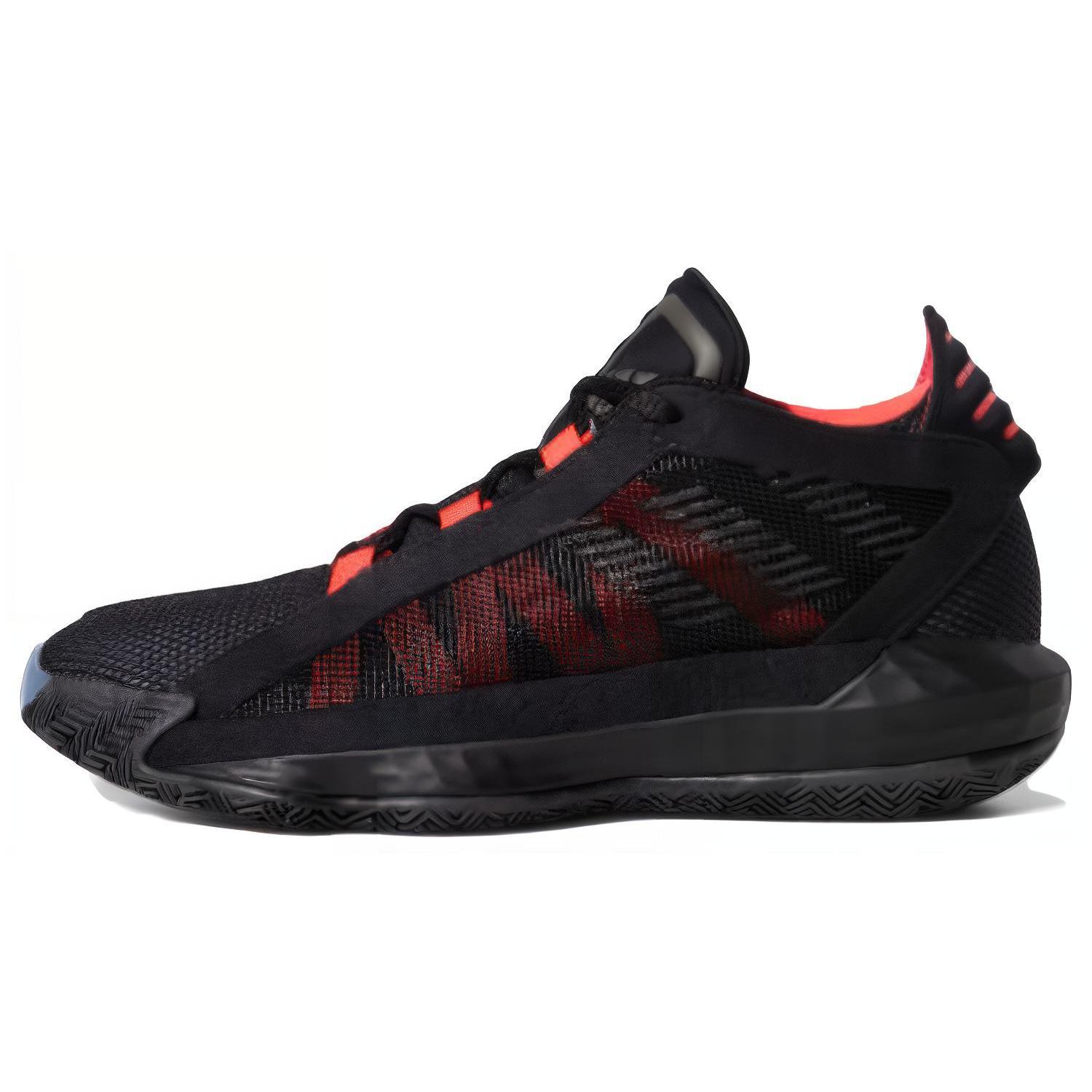 adidas Dame 6 Black Red Youth EH2791 36